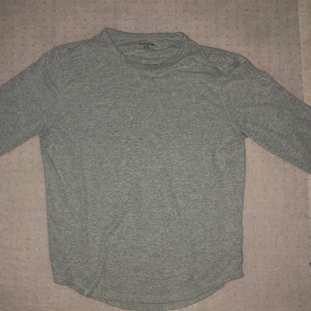 Express Heather Grey Lightweight Sweatshirt